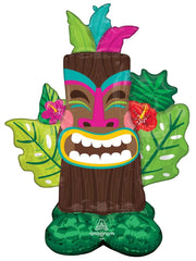 Anagram Mylar & Foil Tiki Heads Airloonz 45″ Balloon