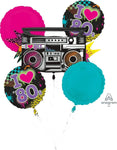 Anagram Mylar & Foil Totally '80s Balloon Bouquet