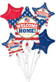 Welcome Home USA Balloon Bouquet Set (5 balloons)