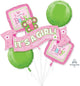 Welcome Little One - Girl Balloon Bouquet