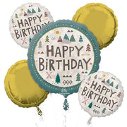 Anagram Mylar & Foil Wilderness Happy Birthday Bouquet Balloon