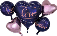 Anagram Navy Wedding Balloon Boquet