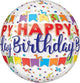 22" Orbz - Happy Birthday Banner - Anagram
