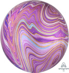 Anagram Purple Marblez 16″ Orbz Balloon