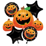 Smiley Halloween Pumpkins Bouquet