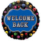 Welcome Back Neon Dots 18″ Balloon