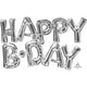 Happy B-Day - Silver - Anagram