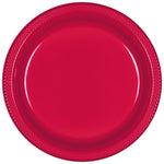 Apple Red Plastic Plates 7″ by Amscan from Instaballoons