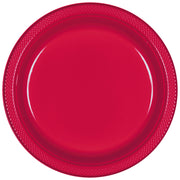 Apple Red Plastic Plates 7″ by Amscan from Instaballoons