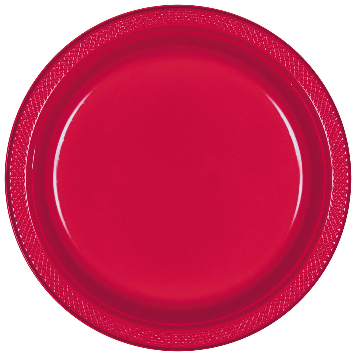 Apple Red Plastic Plates 7″ by Amscan from Instaballoons