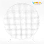 B458B-2M White Round Mesh Arch - Borosino