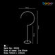B529 White Question Mark Frame - Borosino