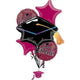 Balloon Bouquet - Congrats Grad Burgundy - Anagram