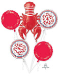 Balloon Bouquet - Lobster Red - Anagram