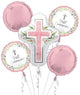 Balloon Bouquet - My First Communion Pink - Anagram