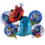 Balloon Bouquet - Pumpkin Boo Ghost  - Winner Party
