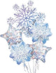 Balloon Bouquet - Snowflakes - Anagram