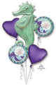 Balloon Bouquet - Sparkling Seahorse Mermaid - Anagram