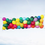 Balloon Net Pre-Strung™ (9ft x 7ft) - Silver Rainbow