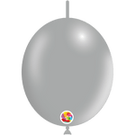 Balloonia Latex Gray Deco-Link 12″ Latex Balloons (100 count)