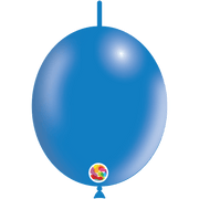 Balloonia Latex Metallic Blue Deco-Link 12″ Latex Balloons (100 count)