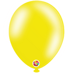 Balloonia Latex Metallic Lemon Yellow 12″ Latex Balloons (50 count)