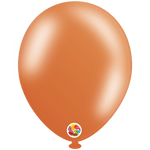 Balloonia Latex Metallic Orange 5″ Latex Balloons (100 count)