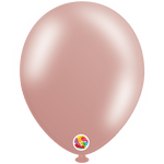 Balloonia Latex Metallic Rose Gold 12″ Latex Balloons (50 count)