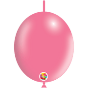 Balloonia Latex Metallic Rose Pink Deco-Link 12″ Latex Balloons (100 count)