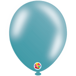 Balloonia Latex Metallic Turquoise 5″ Latex Balloons (100 count)