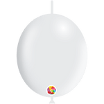 Balloonia Latex Metallic White Deco-Link 6″ Latex Balloons (100 count)