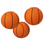 Basketball Paper Lanterns 3pc - Amscan
