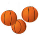 Basketball Paper Lanterns 3pc - Amscan