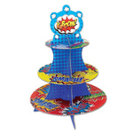 Beistle Party Supplies Hero Cupcake Stand ( count)