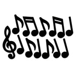 Beistle Party Supplies Mini Musical Notes Cutout Decorations (Set of 10)