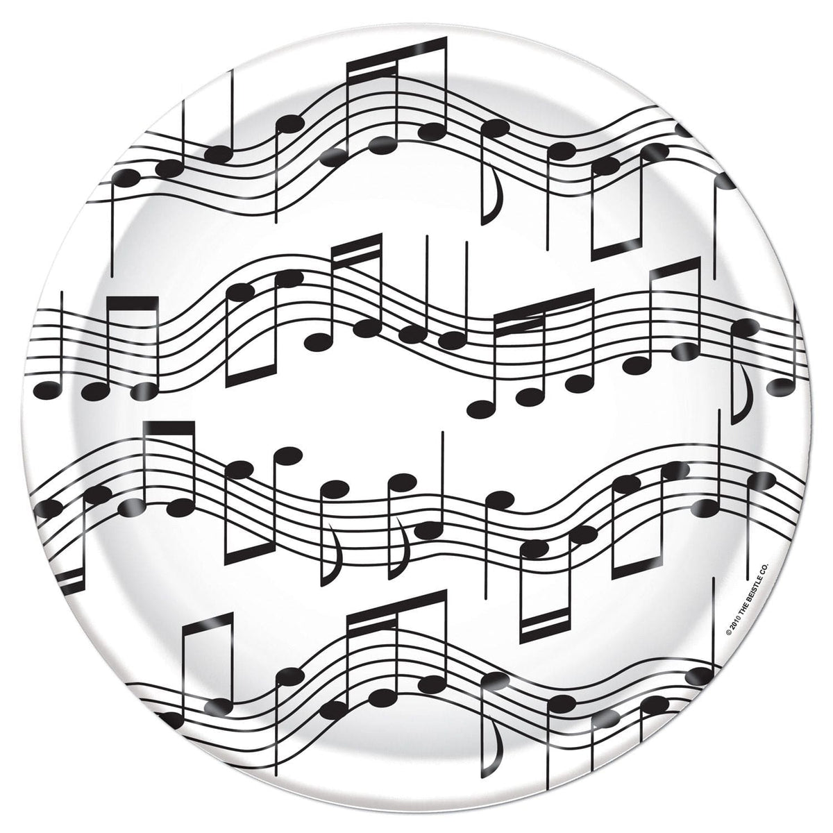 Beistle Party Supplies Musical Note Plates (12 count)