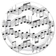 Musical Note Plates (12 count)