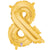 Ampersand - Gold (airfill Only) 14″ Balloon