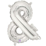 Ampersand - Silver (airfill Only) 14″ Balloon