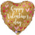 Gold Valentine Hearts 18″ Balloon