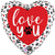 Love You Paw Prints 18″ Balloon