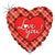 Love You Plaid 18″ Balloon