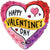 Valentine Color Block Holographic 18″ Balloon