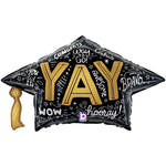 Grad Cap Words 30″ Balloon