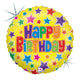 Bold Stars Birthday 36″ Balloon