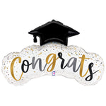 Satin Congrats Confetti Grad 40″ Balloon