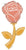 Betallic Glittering Golden Rose 60″ Holographic Balloon