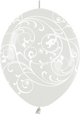 Crystal Clear Filigree 12″ Link-O-Loon Balloons (50 count)
