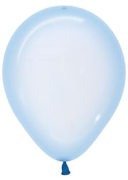 Betallic Latex Crystal Pastel Blue 11″ Latex Balloons (100)
