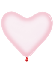 Betallic Latex Crystal Pastel Pink Heart 11″ Latex Balloons (50 count)